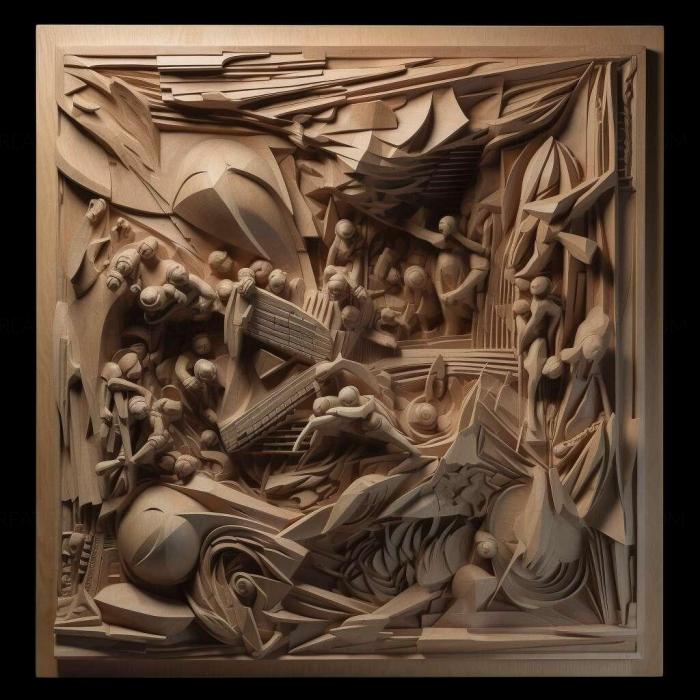 نموذج ثلاثي الأبعاد لآلة CNC 3D Art 